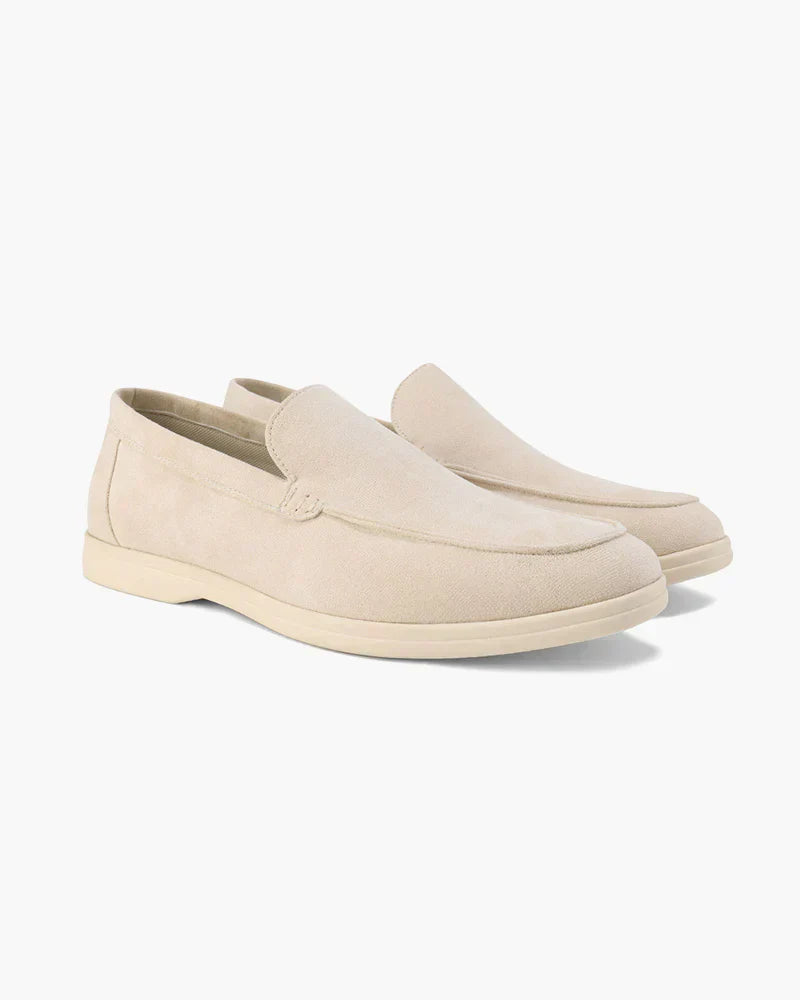Suede Comfort Loafers – Beige